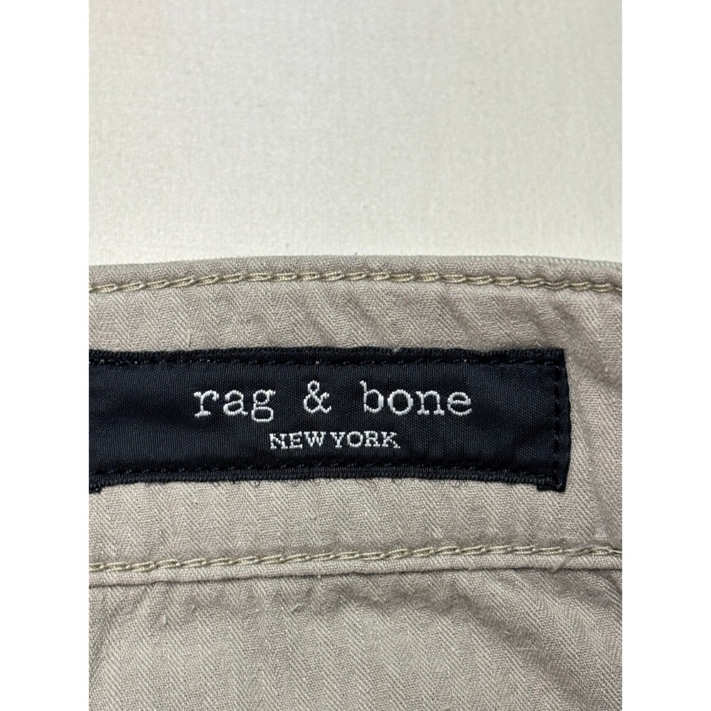 Rag & Bone Fit 2 Chino Pants Mens 33X30 Leaf Grey Slim Straight Stretch - Picture 3 of 13